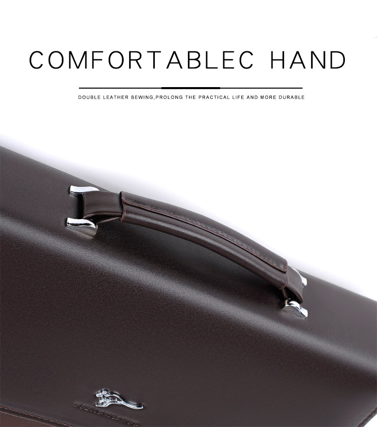 An extremely useful and versatile bag, this men's carryall has a practical and stylish design that can be used for practical needs. A spacious interior compartment and interior storage pockets to help you keep organized. Multi-functional design allows you to use it as a briefcase, handbag, shoulder bag, or carryall bag. For your daily use and a great investment for your future. It is the perfect gift for dad for Fatherās Day, a Christmas Gift for husband a Birthday Gift for a business partner or coworker!