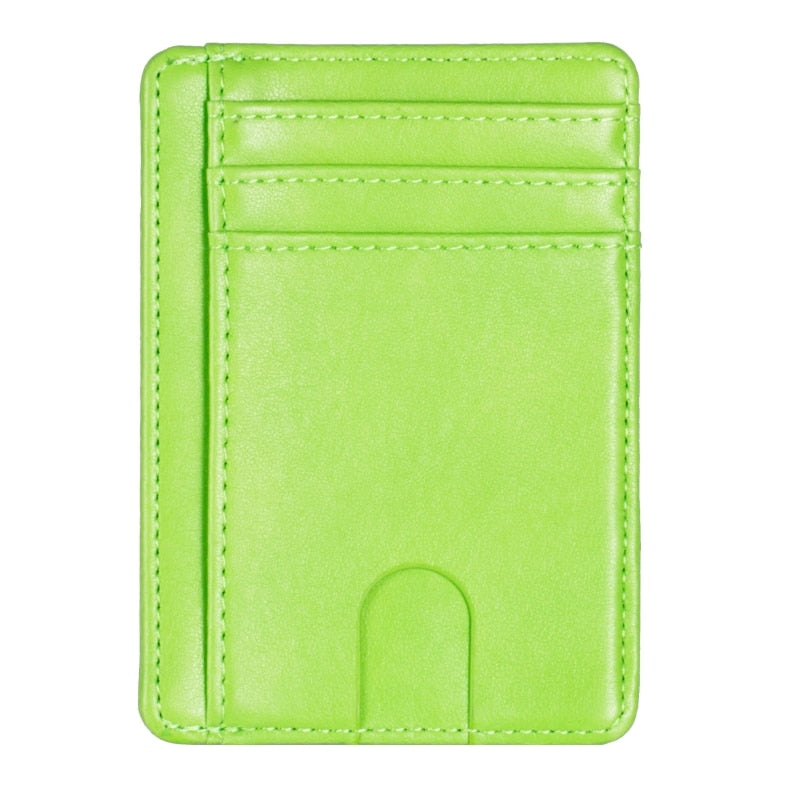 Men Leather Wallet Credit ID Card Holder