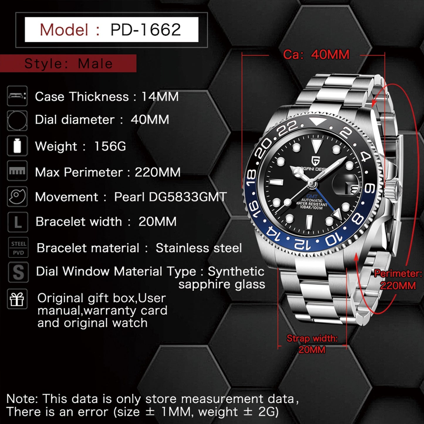 Luxury Men Mechanical Waterproof Wristwatch