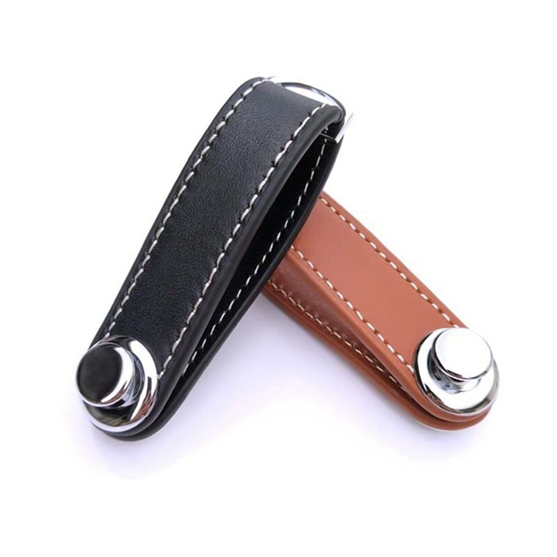 Leather Smart Key Chain Holder Key Organizer