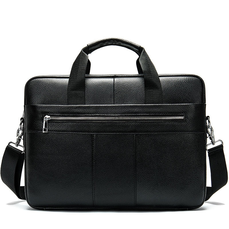 Genuine Leather Men Briefcase Bag