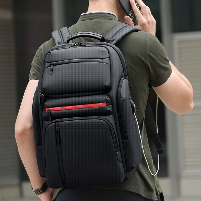 Large Capacity Travel Laptop Backpack With USB Charging Port