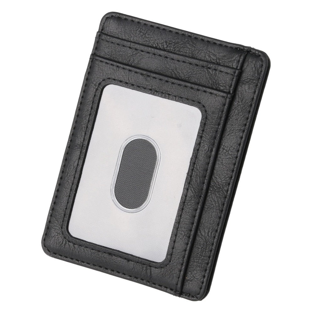 Men Leather Wallet Credit ID Card Holder