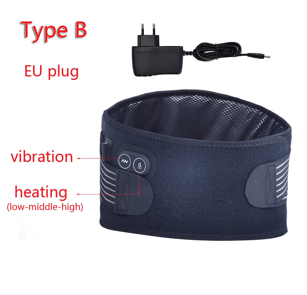 Infrared Heating Therapy Waist Vibration Massager Low Back Belt