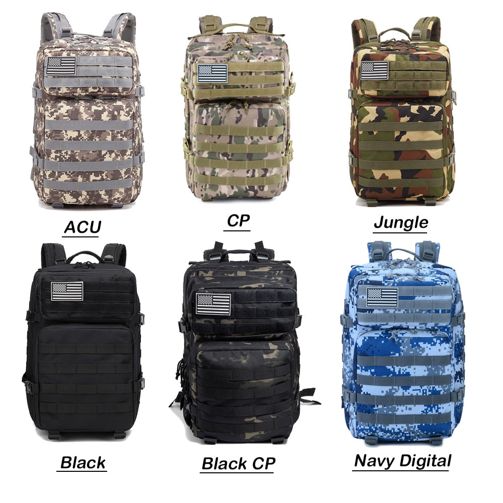 Men/ Women Camouflage Military Tactical Waterproof Backpack