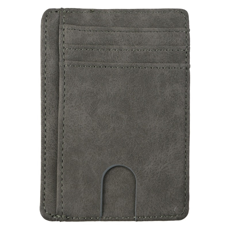 Men Leather Wallet Credit ID Card Holder