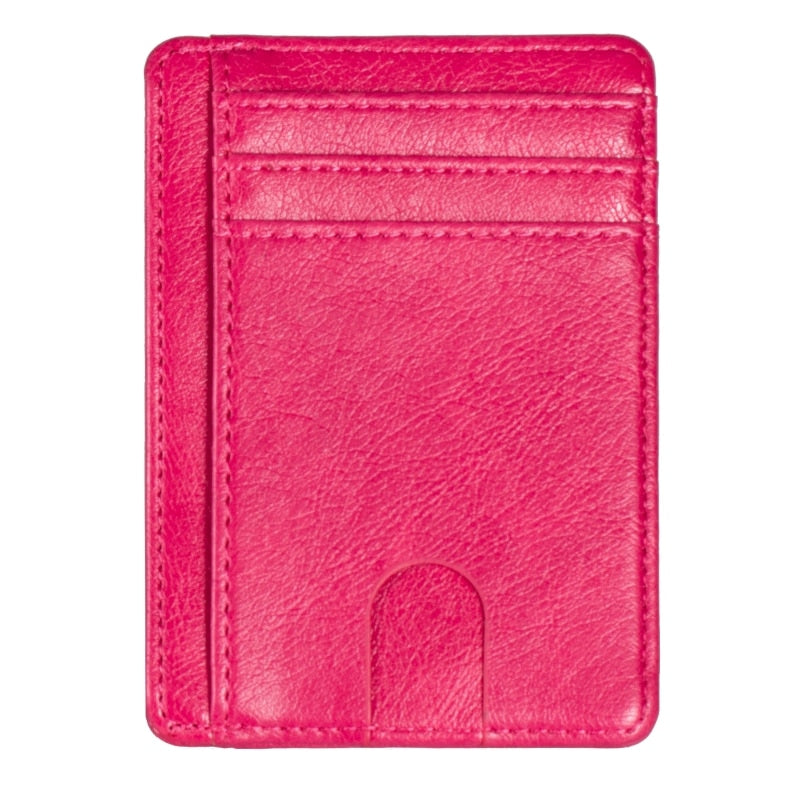 Men Leather Wallet Credit ID Card Holder