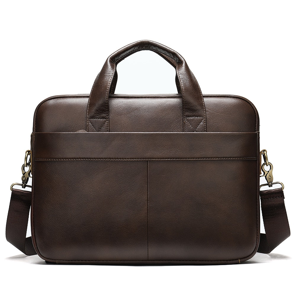 Genuine Leather Men Briefcase Bag