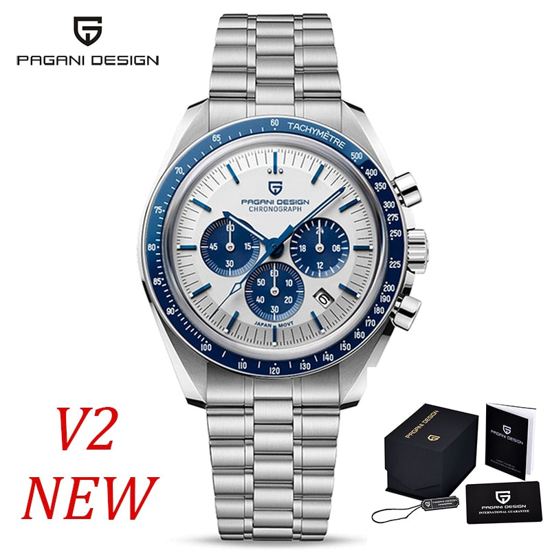 Men Pagani Quartz Chronograph Automatic Luminous Waterproof Watch