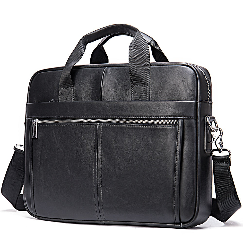 Genuine Leather Men Briefcase Bag