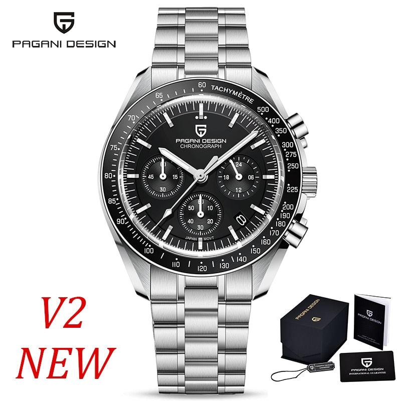 Men Pagani Quartz Chronograph Automatic Luminous Waterproof Watch